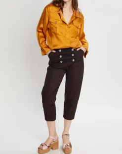 Discount Manoush Pantalon Army noir