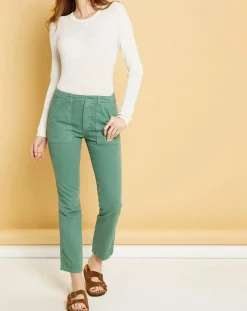 Femme Acquaverde Pantalon cargo Chevron Columbia vert