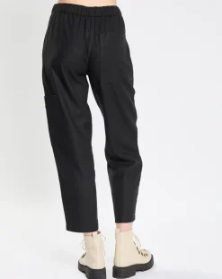 Discount Marc O'Polo Pantalon cargo en Laine mélangée noir