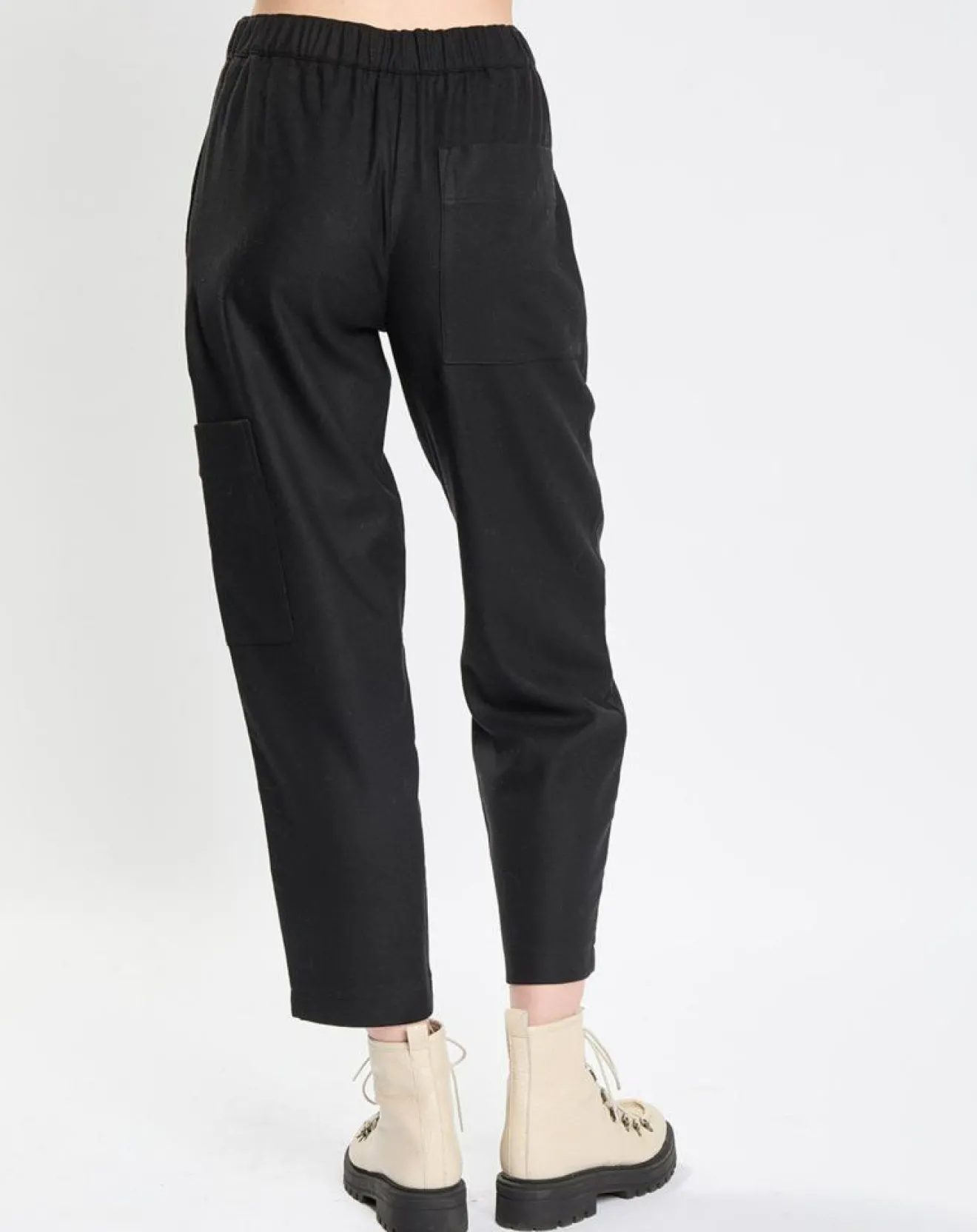 Discount Marc O'Polo Pantalon cargo en Laine mélangée noir