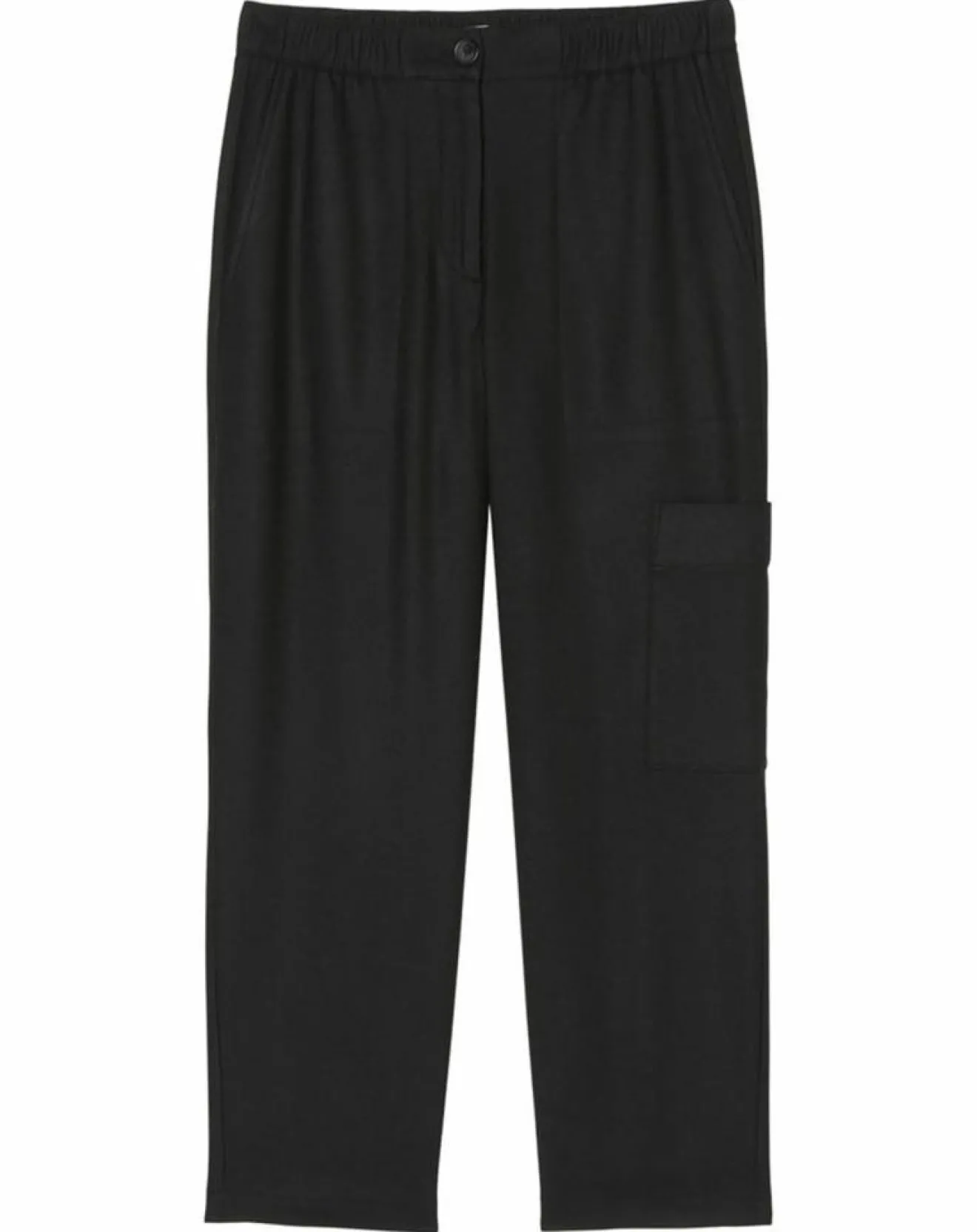 Discount Marc O'Polo Pantalon cargo en Laine mélangée noir