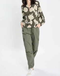 Clearance Marc O'Polo Pantalon cargo Explorer kaki