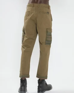 New Scotch & Soda Pantalon Cargo Loose Tapered kaki foncé