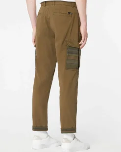 New Scotch & Soda Pantalon Cargo Loose Tapered kaki foncé