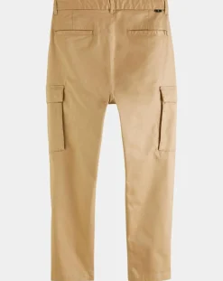 Clearance Scotch & Soda Pantalon cargo Regular Fit uni beige