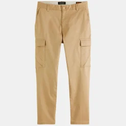 Clearance Scotch & Soda Pantalon cargo Regular Fit uni beige