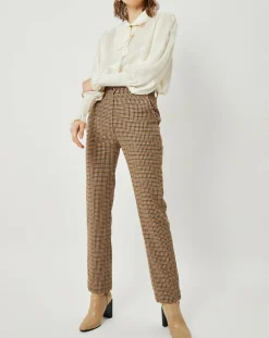 Femme Manoush Pantalon Carnaby marron