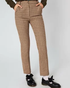 Femme Manoush Pantalon Carnaby marron
