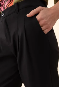 Femme Bleu Blanc Rouge Pantalon Celia noir