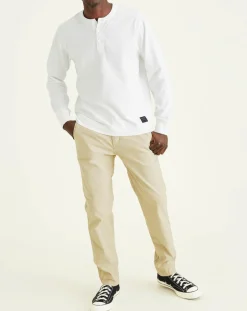Best Dockers Pantalon chino Alpha Icon Tapered à rayures beige/blanc