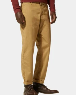 Homme Galeries Lafayette Pantalon Chino décontracté Kurip Ripstop à carreaux beige foncé