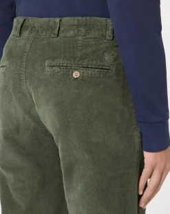 Homme North Sails Pantalon Chino Droit en Velours kaki