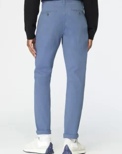Hot Galeries Lafayette Pantalon chino en Coton bio slim Kutslim bleu vintage