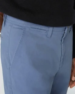 Hot Galeries Lafayette Pantalon chino en Coton bio slim Kutslim bleu vintage