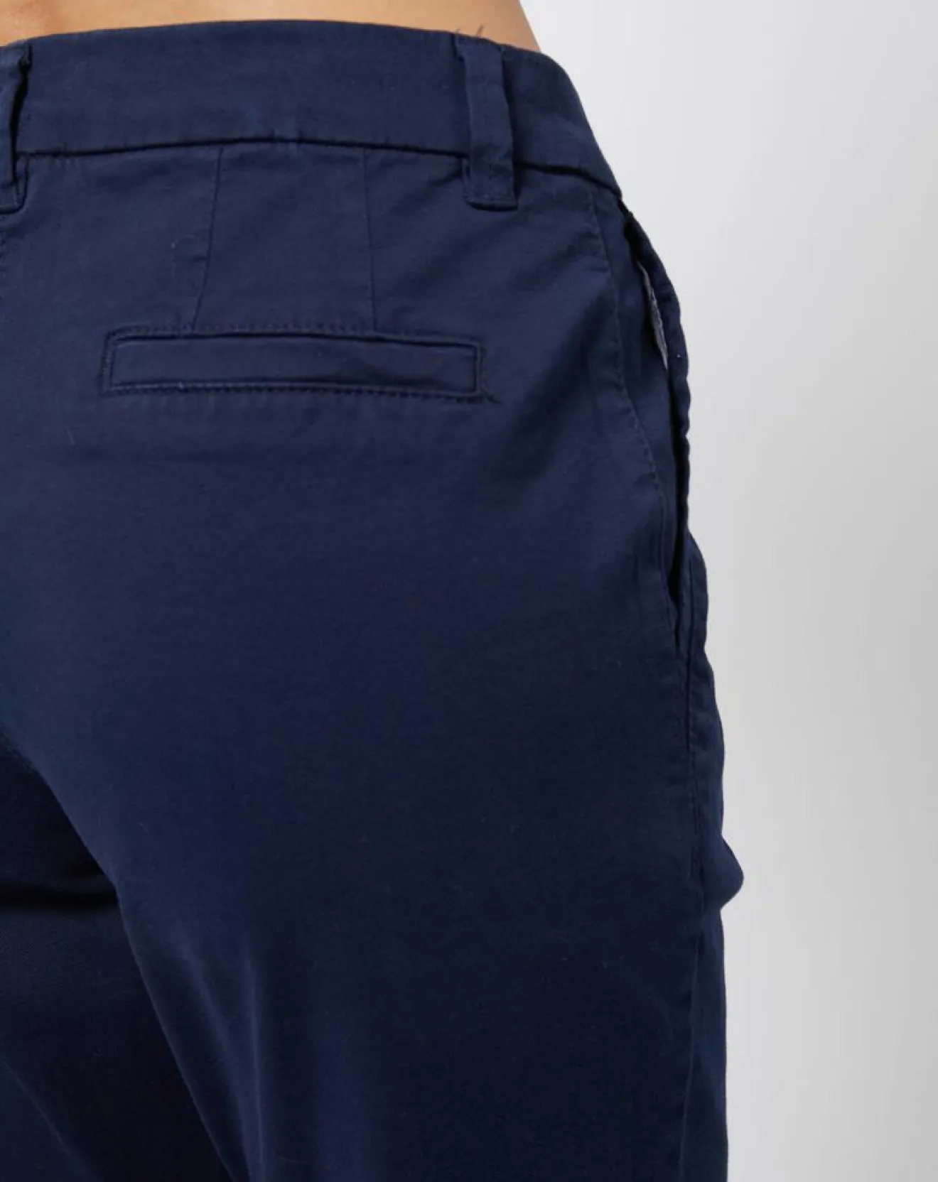 Femme Esprit Pantalon chino en Coton mélangé classique bleu marine