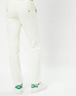 Best Hackett London Pantalon Chino Jersey Sport écru