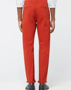 Homme Galeries Lafayette Pantalon chino Regular Fit Kutdroit orange foncé