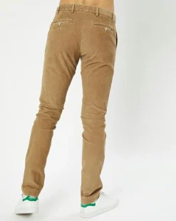 Homme Hackett London Pantalon Chino Slim en Velours côtelé beige moyen