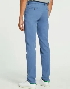 Hackett London Pantalon chino Slim Fit Armure bleu moyen