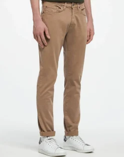 Homme Gant Pantalon Chino Slim Fit Wash beige