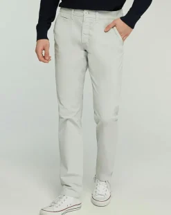 Outlet North Sails Pantalon chino slim Popplin Stretch gris clair