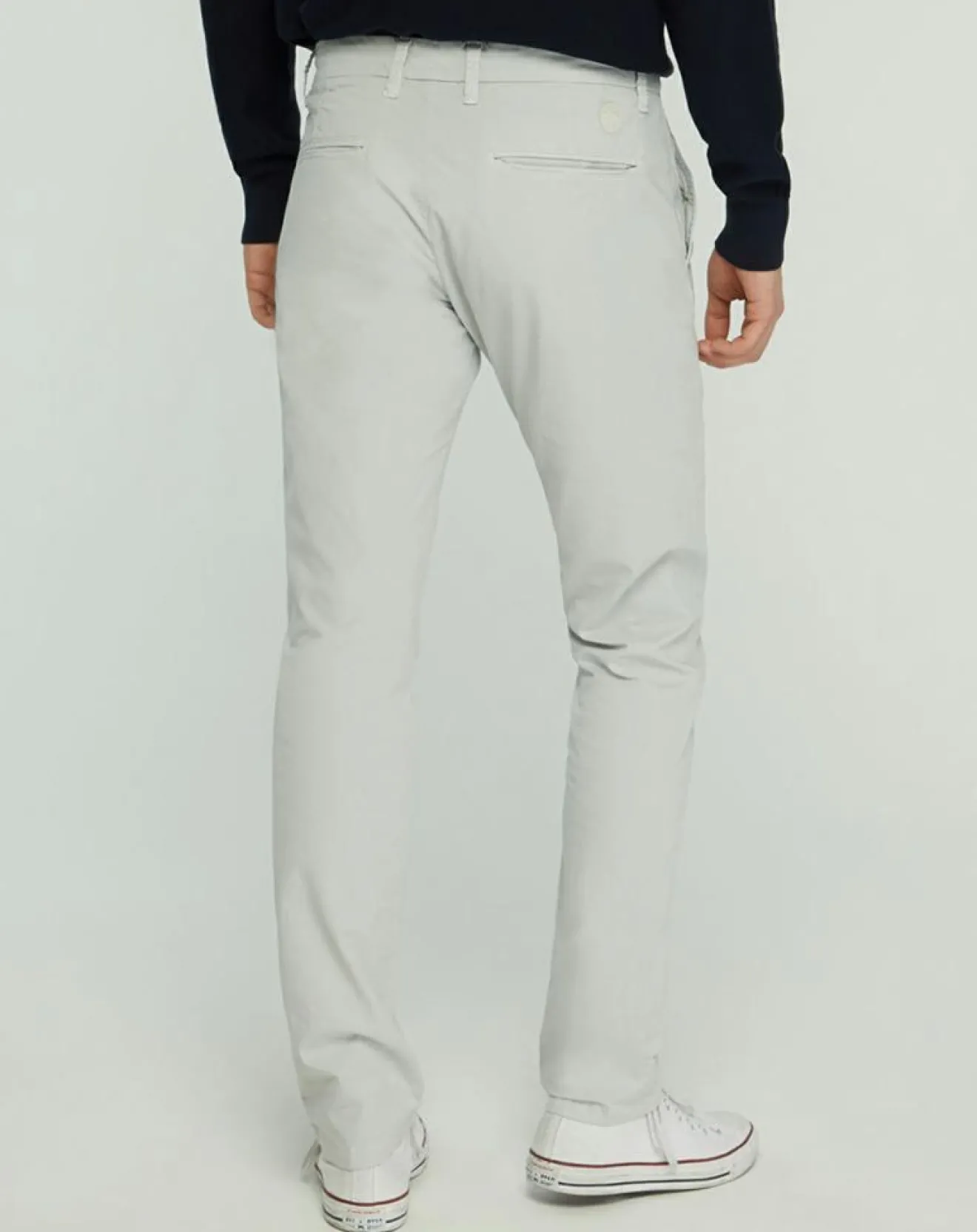 Outlet North Sails Pantalon chino slim Popplin Stretch gris clair