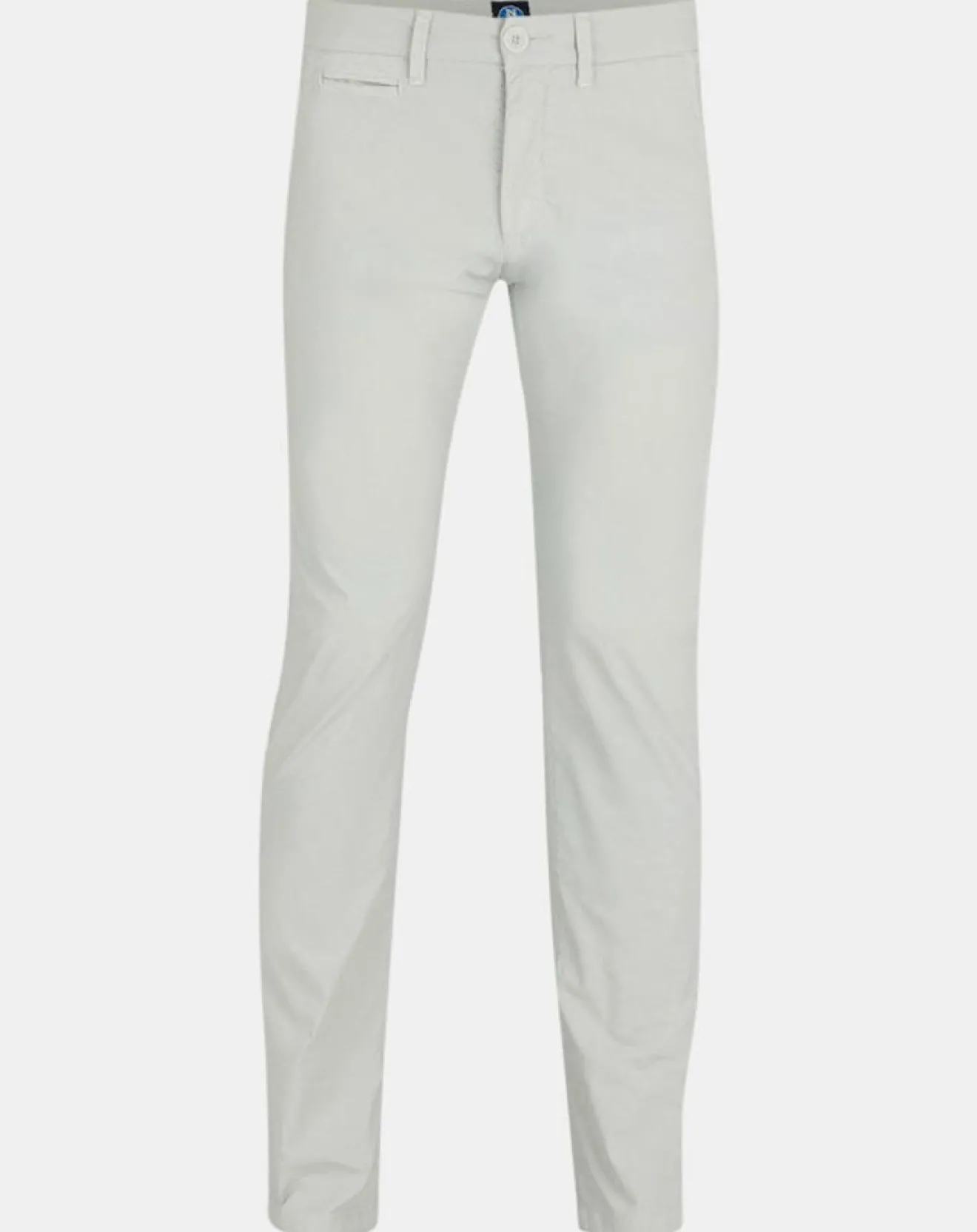 Outlet North Sails Pantalon chino slim Popplin Stretch gris clair