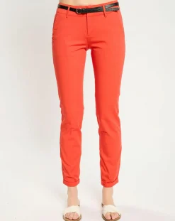 Femme Scotch & Soda Pantalon Chino slim rouge