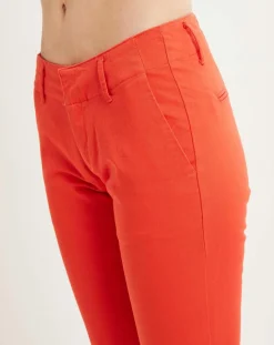 Femme Scotch & Soda Pantalon Chino slim rouge