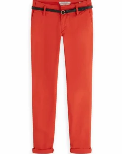 Femme Scotch & Soda Pantalon Chino slim rouge
