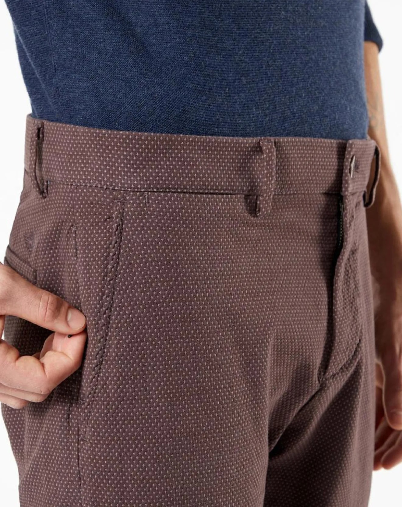 Homme Dockers Pantalon chino Smart Supreme Flex Taper marron