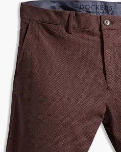 Homme Dockers Pantalon chino Smart Supreme Flex Taper marron