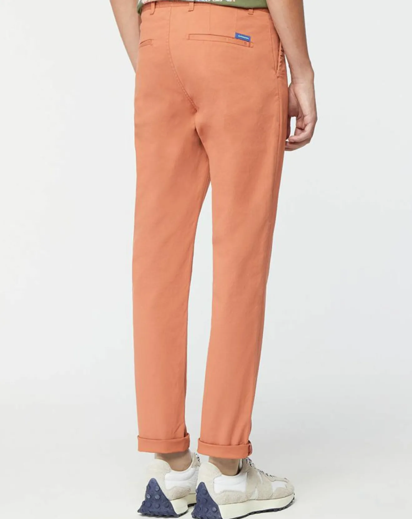 Homme Scotch & Soda Pantalon Chino Super Slim Fit en Coton Bio mélangé Stretch brique