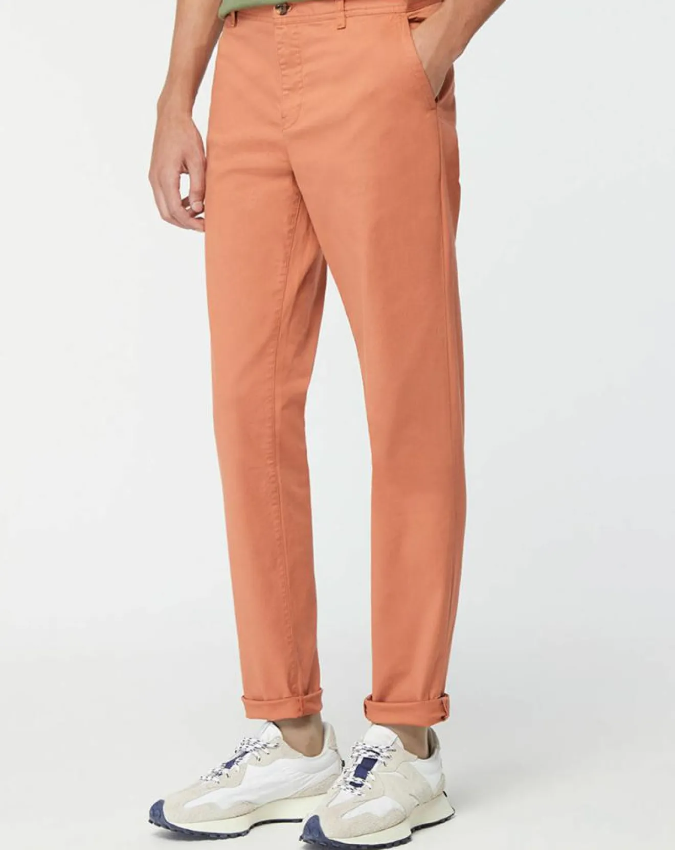 Homme Scotch & Soda Pantalon Chino Super Slim Fit en Coton Bio mélangé Stretch brique