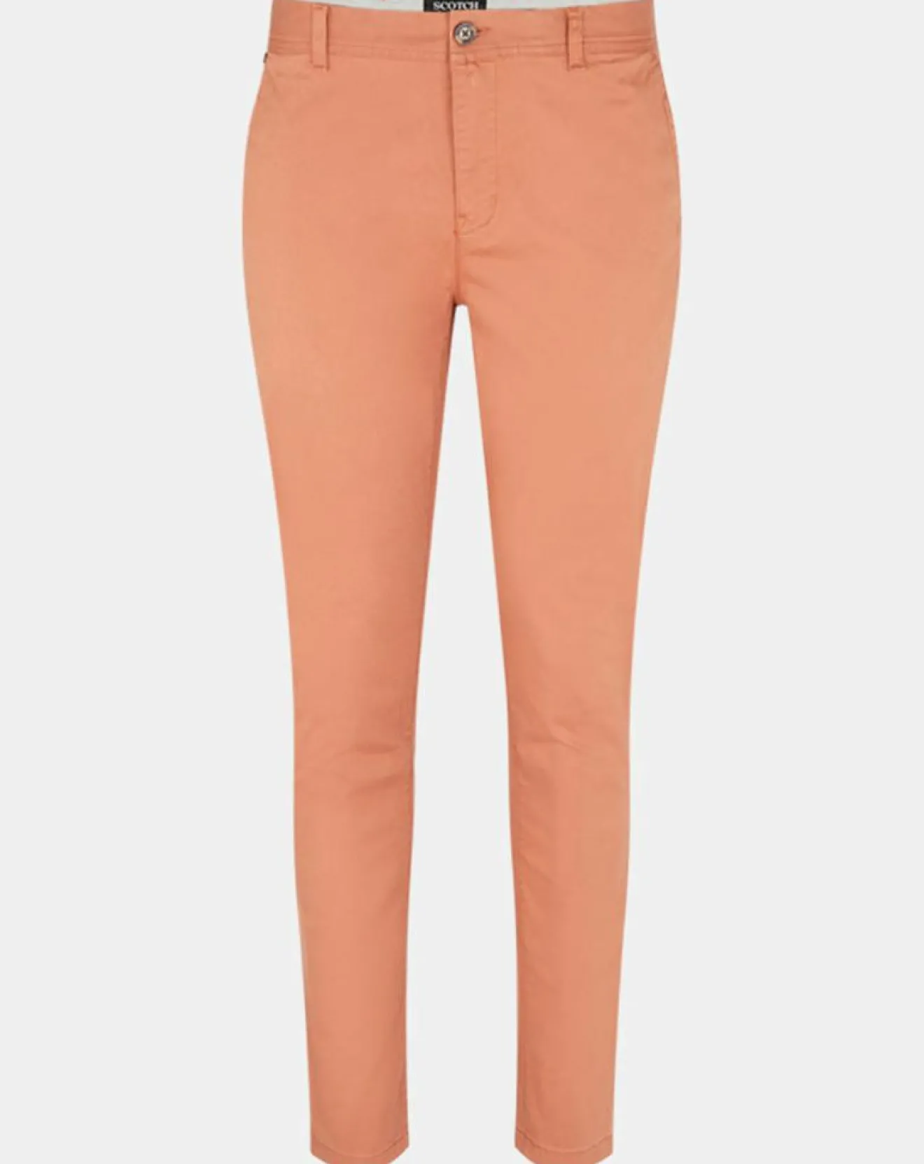 Homme Scotch & Soda Pantalon Chino Super Slim Fit en Coton Bio mélangé Stretch brique