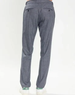 Homme Hackett London Pantalon City imprimé Prince de Galles bleu