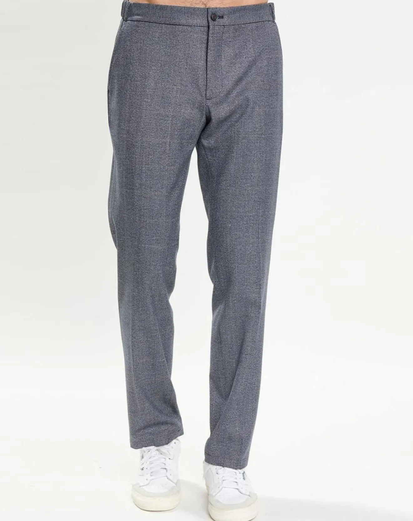 Homme Hackett London Pantalon City imprimé Prince de Galles bleu
