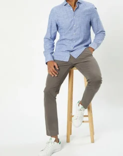 Hot Marc O'Polo Pantalon Coton Bio Stig Tappered Leger gris foncé