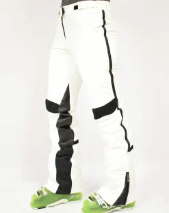 Hot Lacroix Pantalon de ski Move Wave blanc/noir