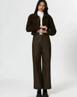 Femme The Korner Pantalon Diane marron