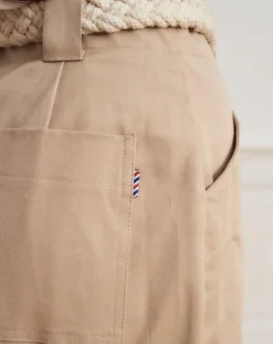 Sale La Petite Francaise Pantalon droit Patrice beige