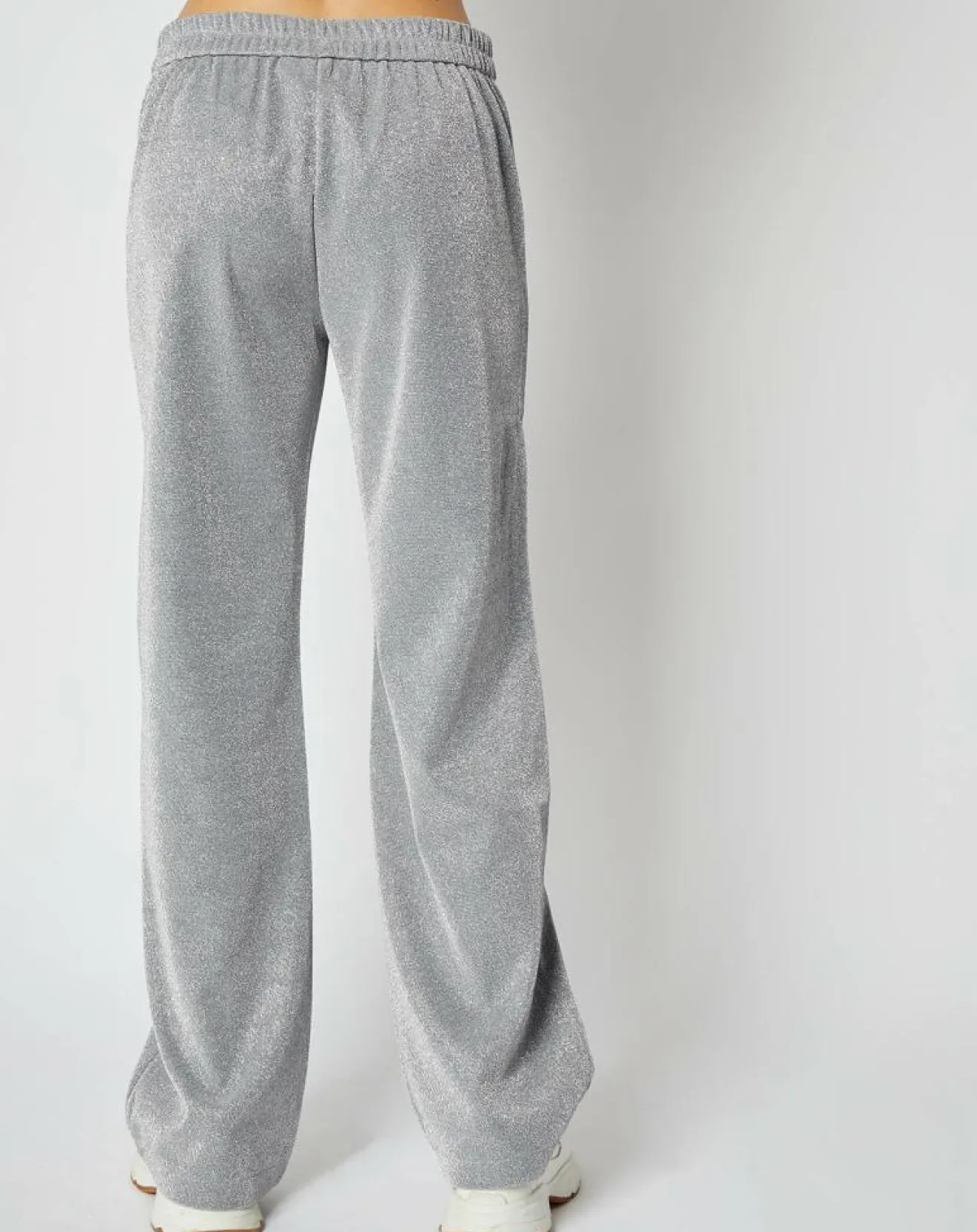 Femme An'ge Pantalon Emmie effet pailleté argenté