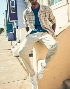 Homme Dockers Pantalon en Coton Bio Mobile Icon Tapered beige