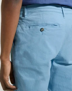 Homme Galeries Lafayette Pantalon en Coton Bio Pulight chino light bleu moyen