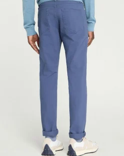 Homme Galeries Lafayette Pantalon en Coton stretch Kuflex bleu vintage