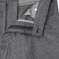 Homme Hackett London Pantalon en Laine mélangée Flanelle moulinée gris