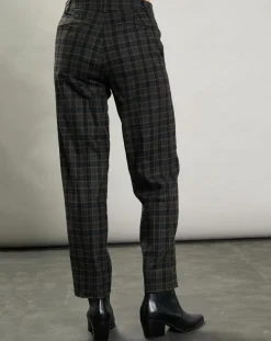 Femme Hartford Pantalon en Laine mélangée Party marron/gris