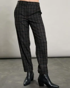 Femme Hartford Pantalon en Laine mélangée Party marron/gris