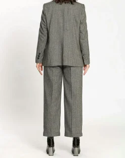 Femme See u Soon Pantalon en Laine mélangée Emy gris