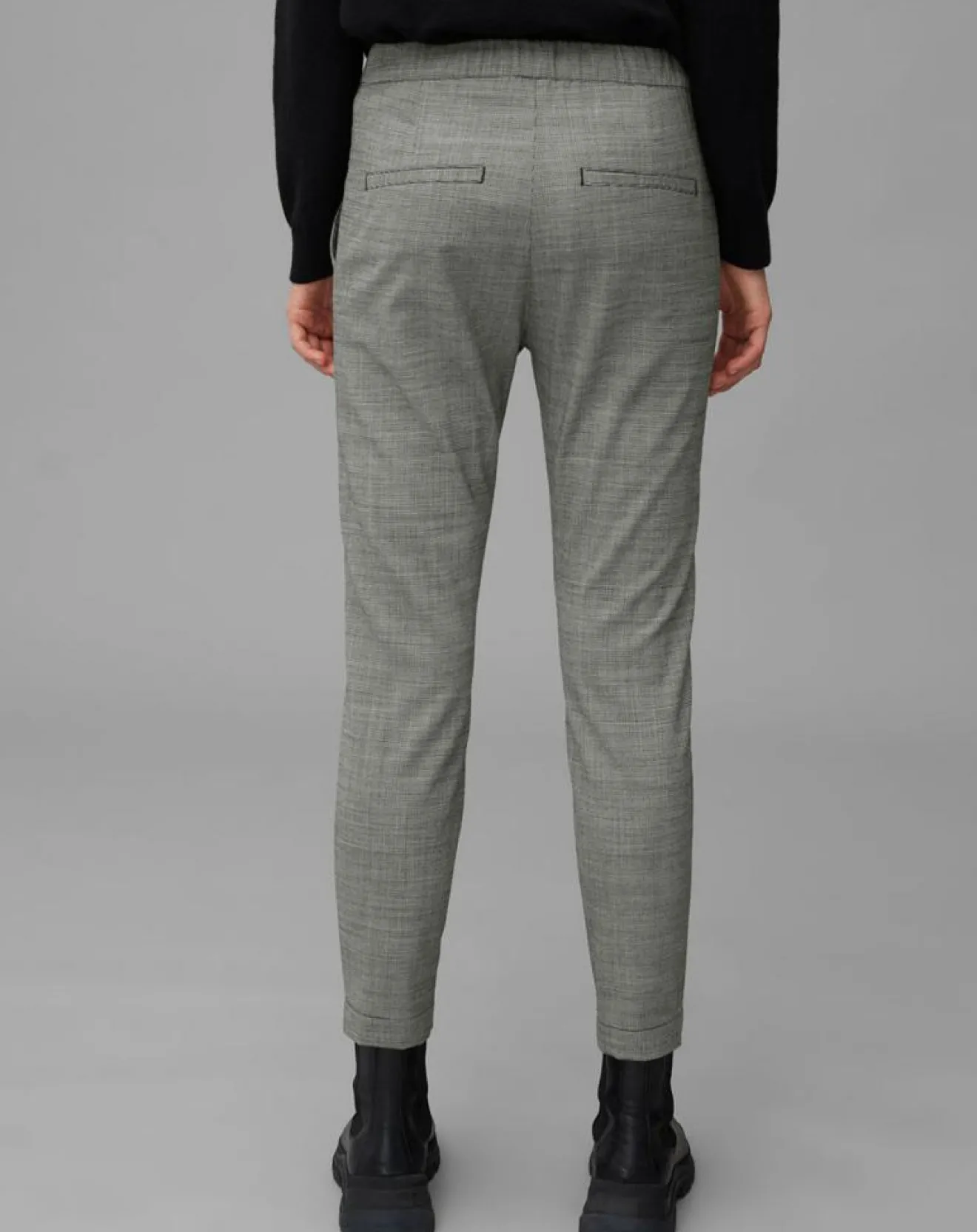 Best Marc O'Polo Pantalon en Laine mélangée Tapered Rygge gris